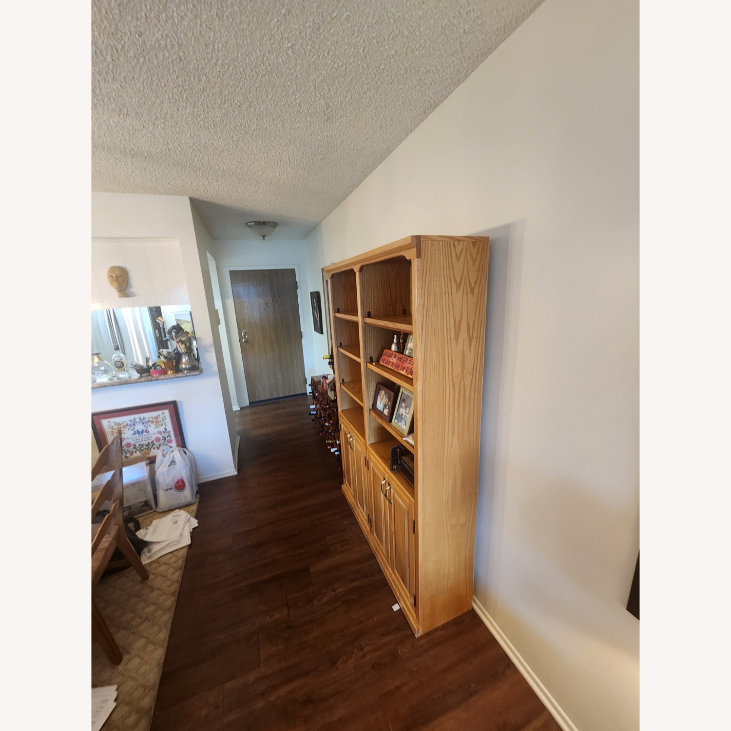Light Brown Wood Bookcase - image-2