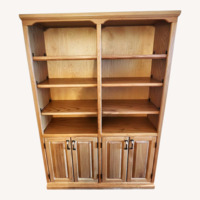 Light Brown Wood Bookcase