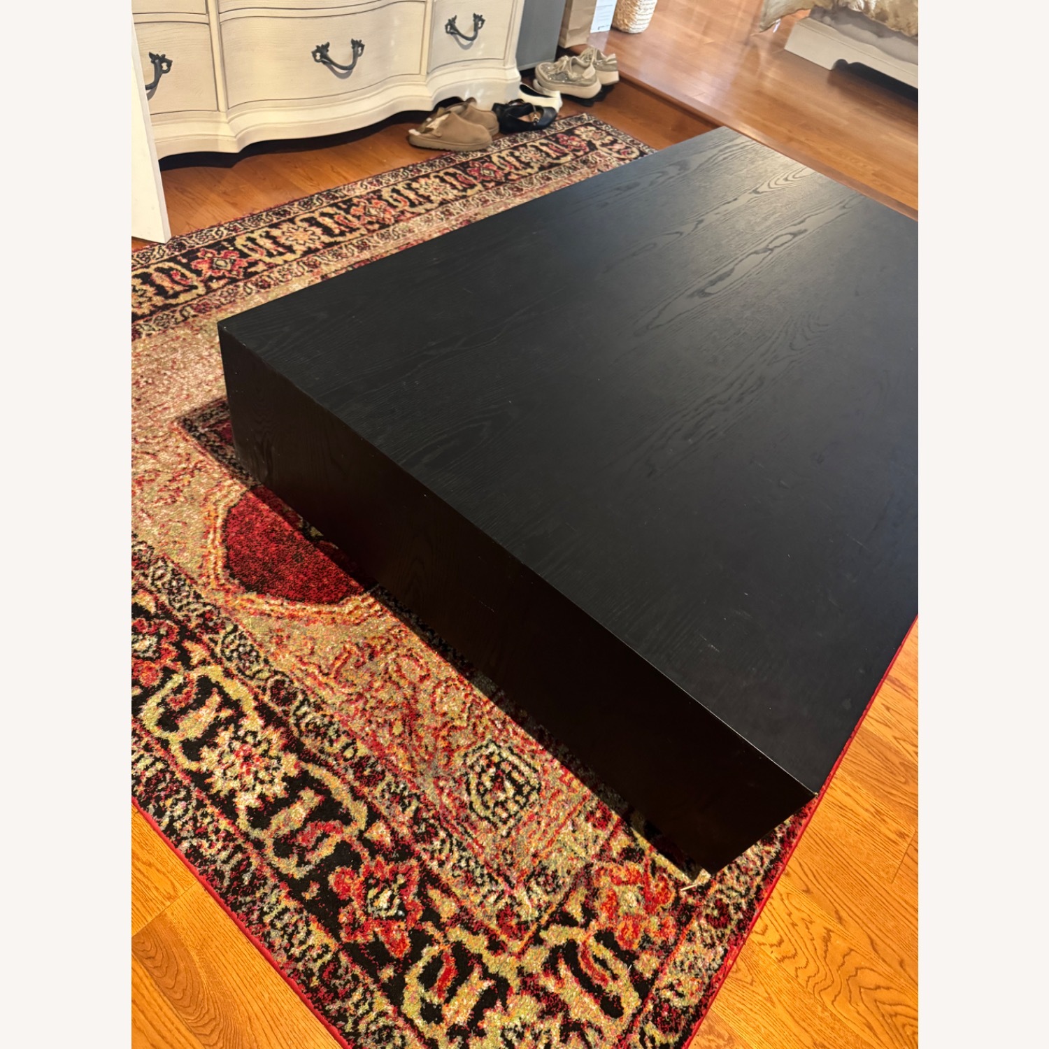 Arhaus Black Wood Coffee Table - image-1