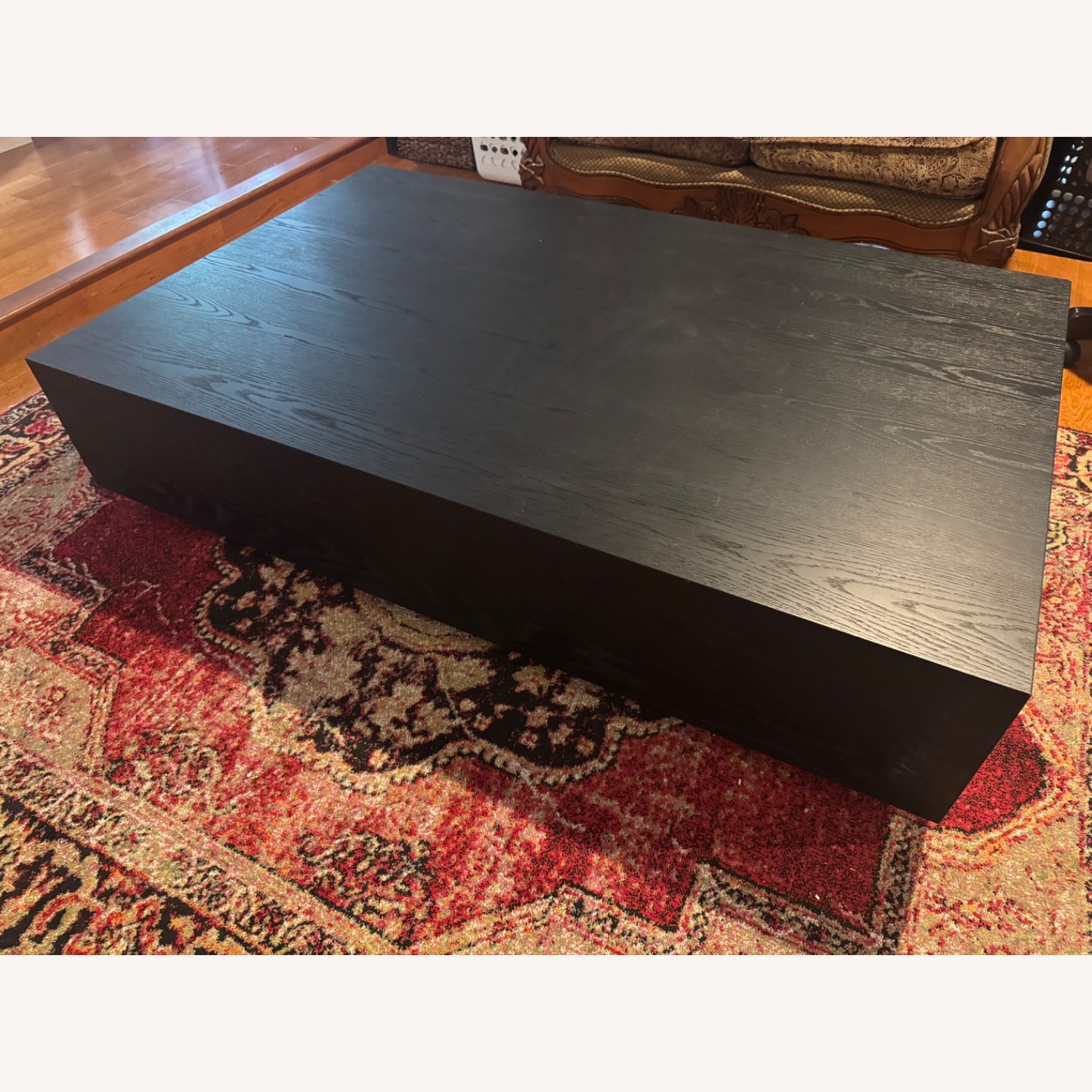 Arhaus Black Wood Coffee Table - image-3