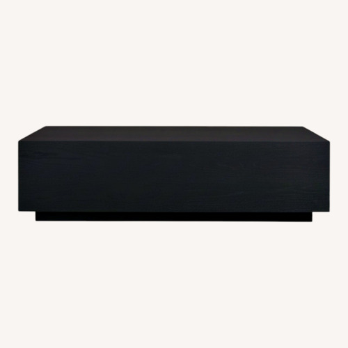 Used Arhaus Black Wood Coffee Table for sale on AptDeco