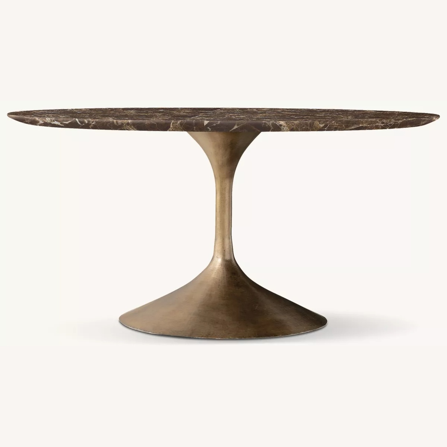 Restoration Hardware Aero Stone Round Dining Table – 60" - image-28