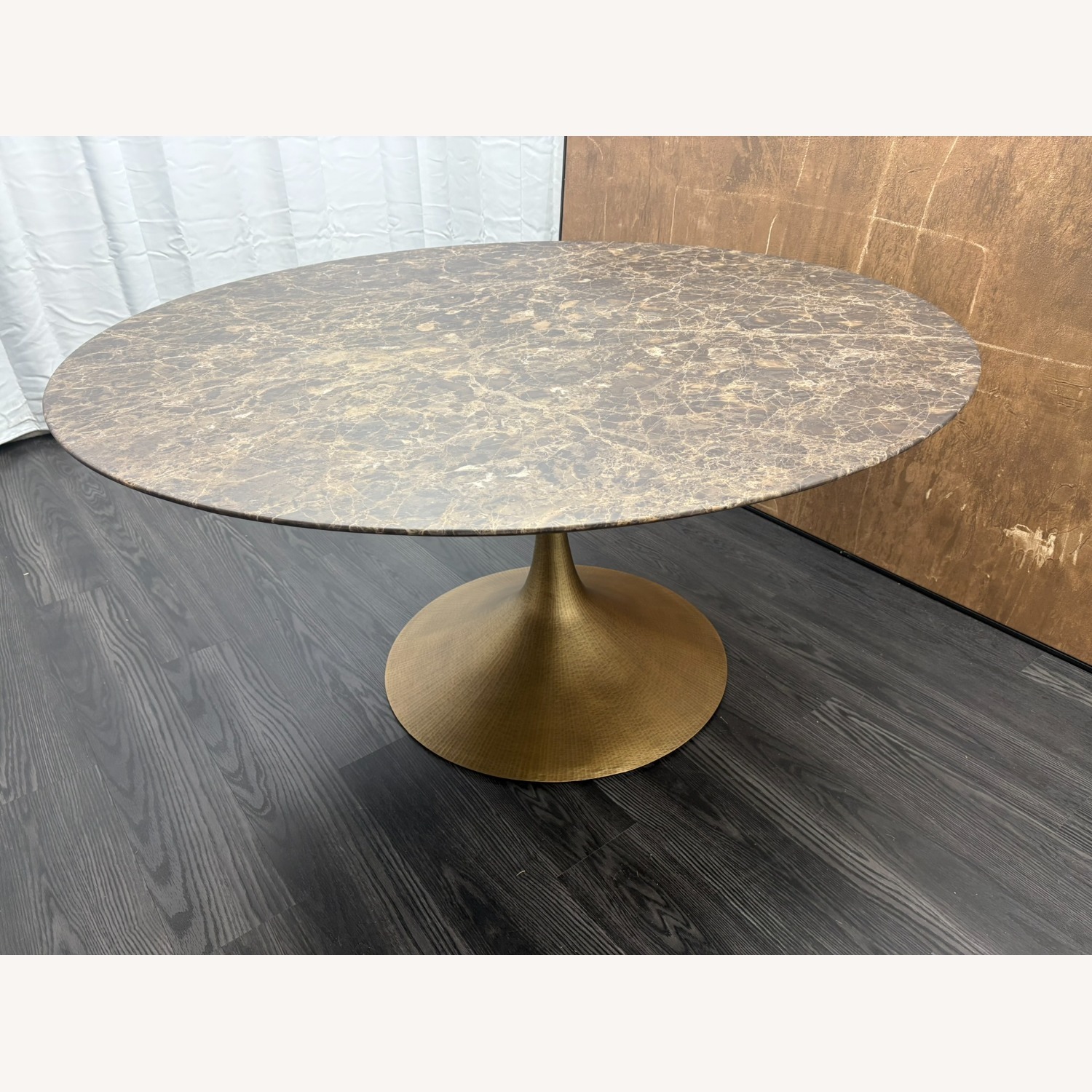 Restoration Hardware Aero Stone Round Dining Table – 60" - image-5