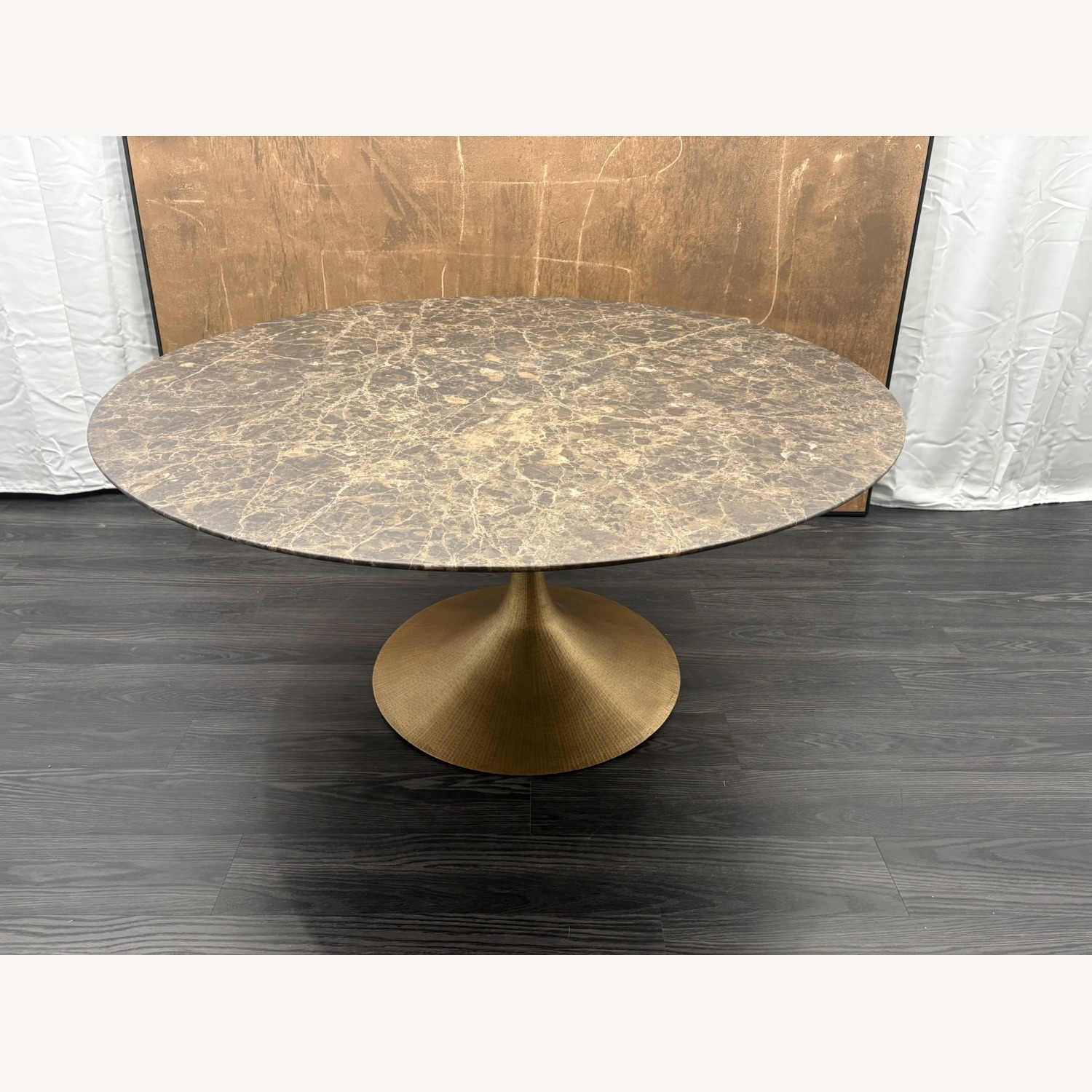 Restoration Hardware Aero Stone Round Dining Table – 60" - image-12