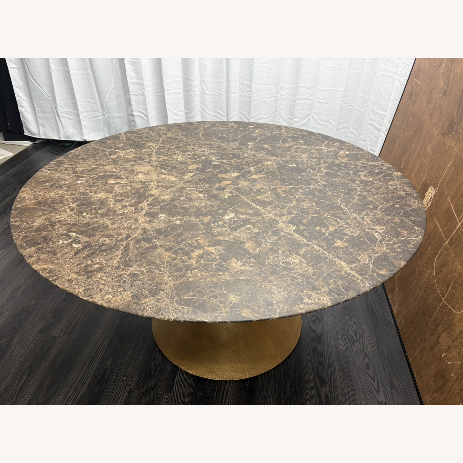 Restoration Hardware Aero Stone Round Dining Table – 60" - image-9