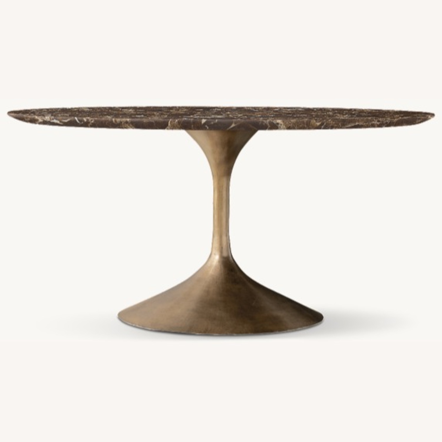 Restoration Hardware Aero Stone Round Dining Table – 60" - image-1