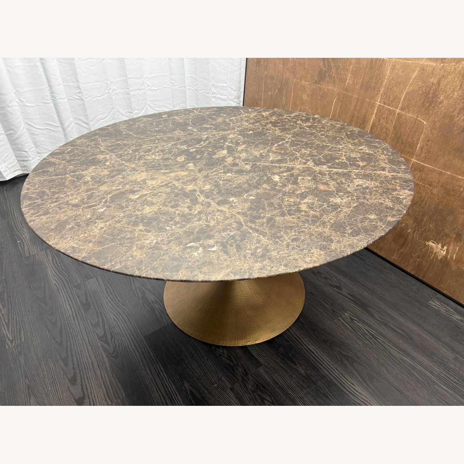 Restoration Hardware Aero Stone Round Dining Table – 60" - image-6