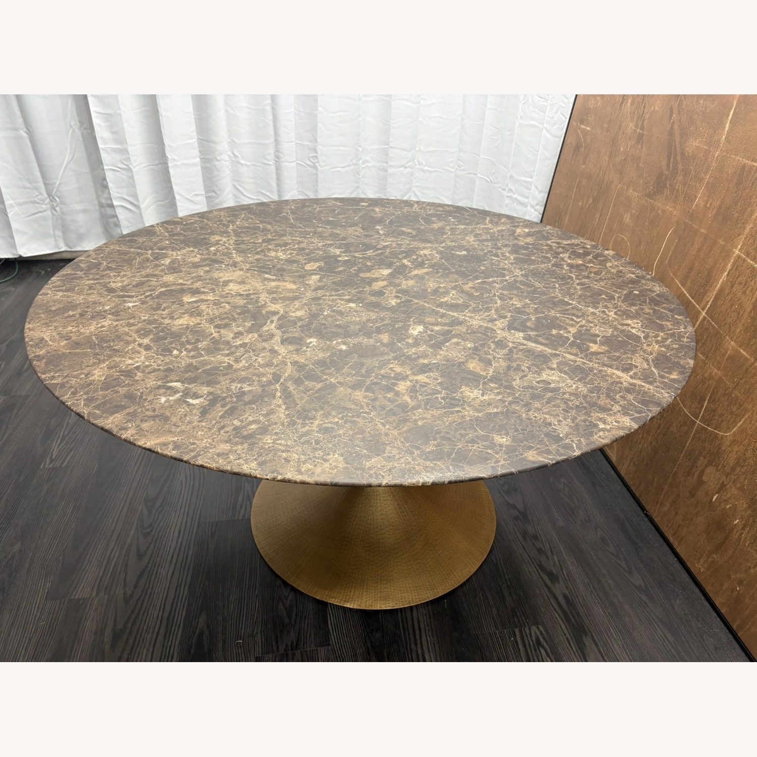 Restoration Hardware Aero Stone Round Dining Table – 60" - image-8