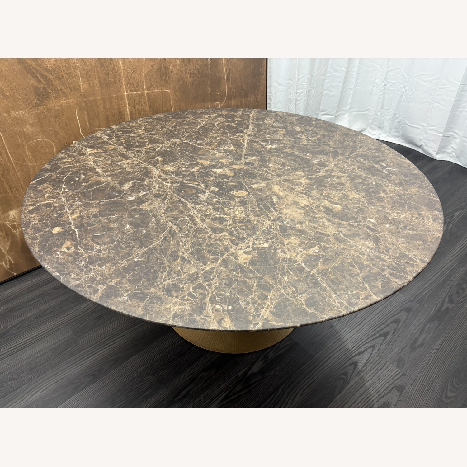 Restoration Hardware Aero Stone Round Dining Table – 60" - image-24