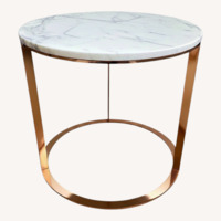 Rose Gold & Marble Side Table