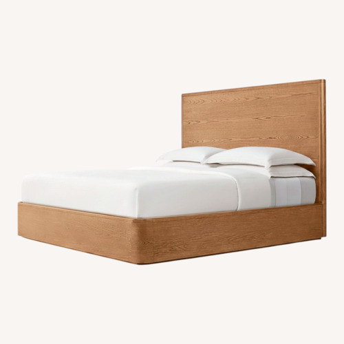 Used Restoration Hardware Breton Natural Wood King Bed for sale on AptDeco