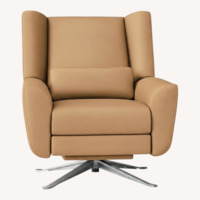 Restoration Hardware Natural Leather Recliner