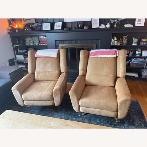 Used Restoration Hardware Natural Leather Recliner for sale on AptDeco