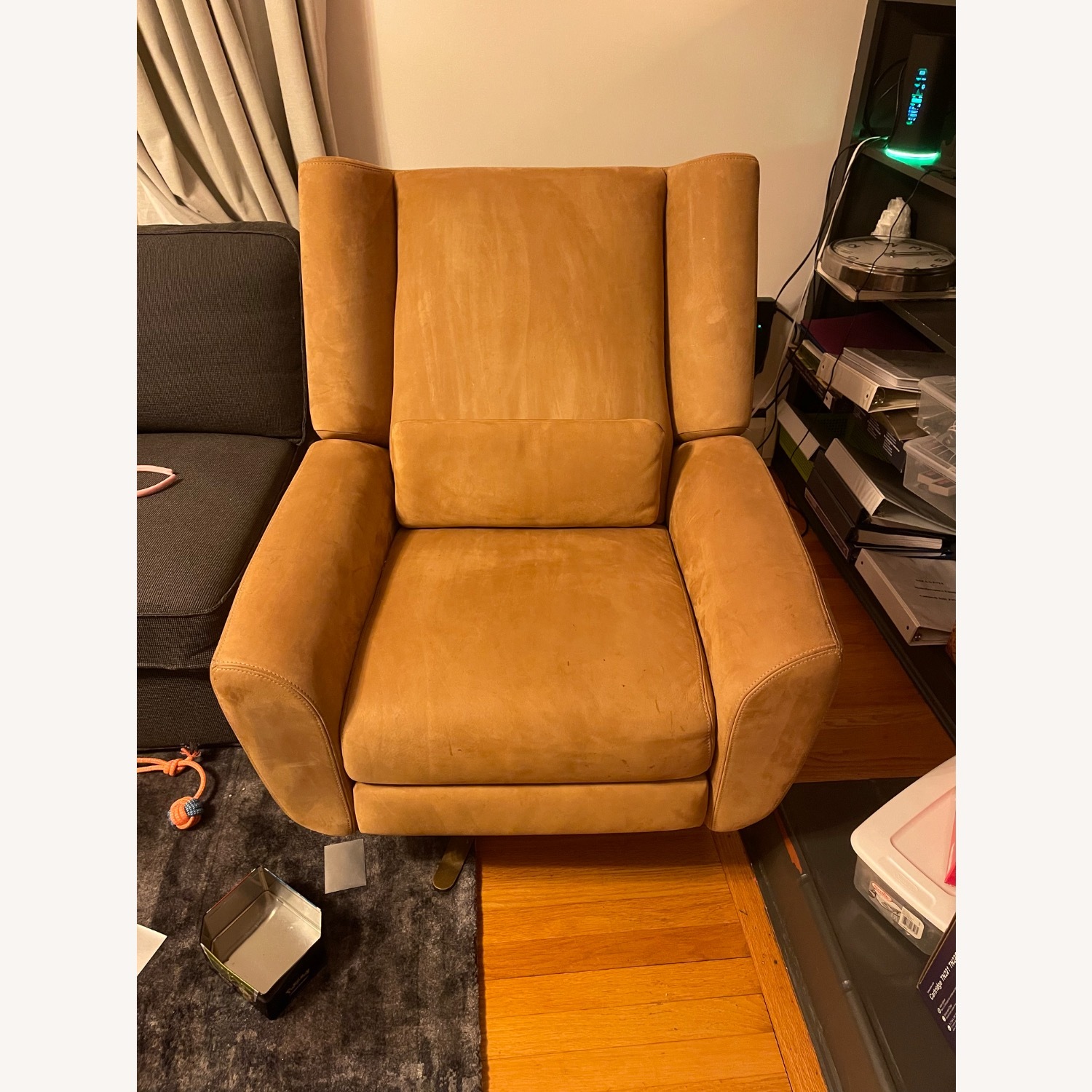 Restoration Hardware Natural Leather Recliner - image-3