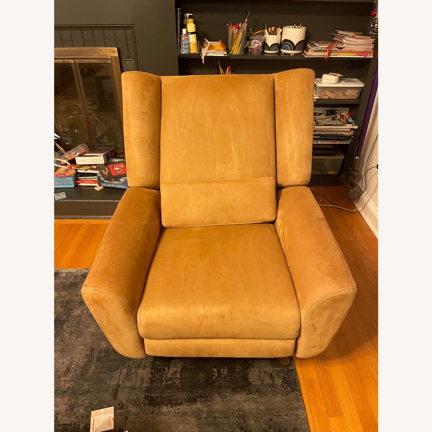Restoration Hardware Natural Leather Recliner - image-4