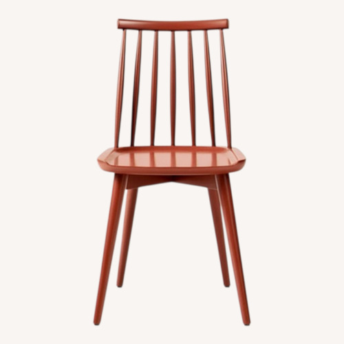 Used West Elm Red Wood Dining Chairs for sale on AptDeco