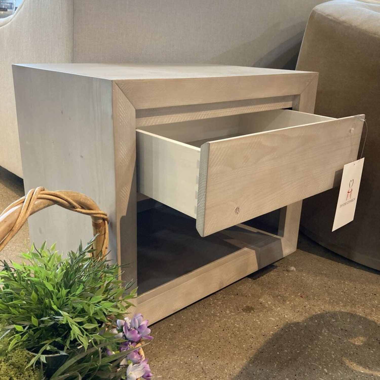 Restoration Hardware Callum 1-Drawer Nightstand - image-4