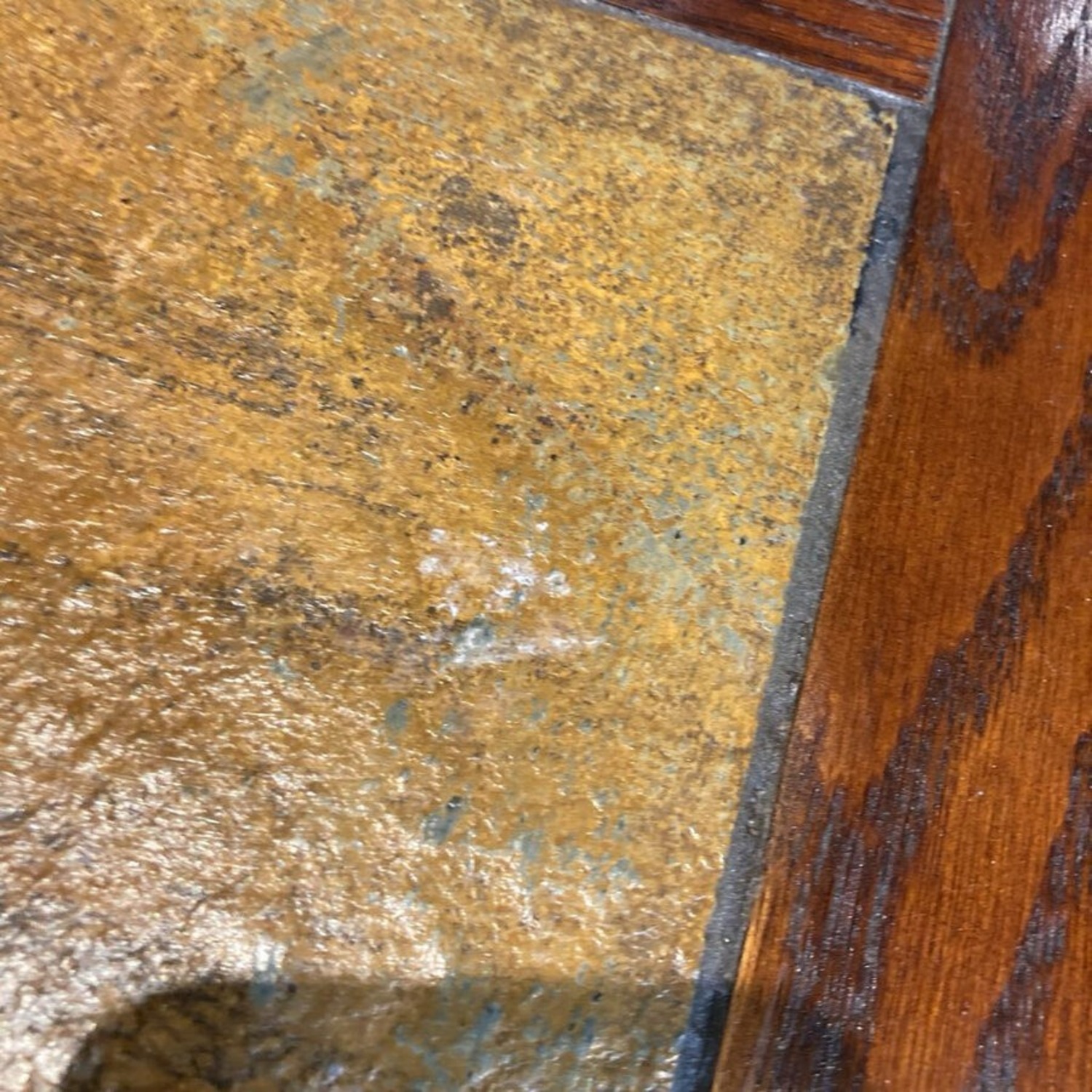 Stone Top Dinner Table w Four Stools Furniture - image-9