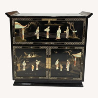 Oriental Flip-Top Bar Cabinet