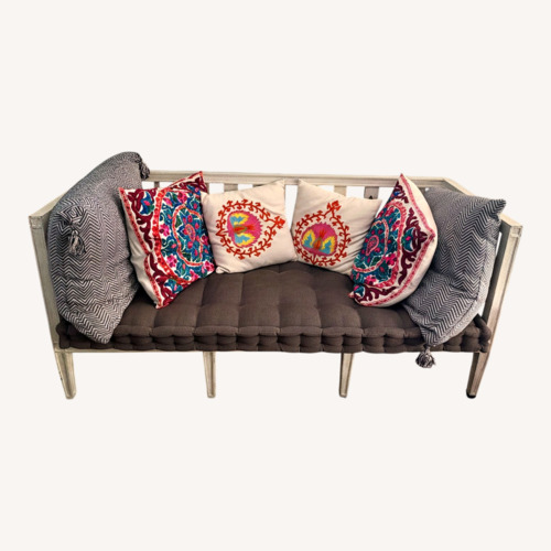 Used White Distressed Wood Daybed / Sofa  for sale on AptDeco