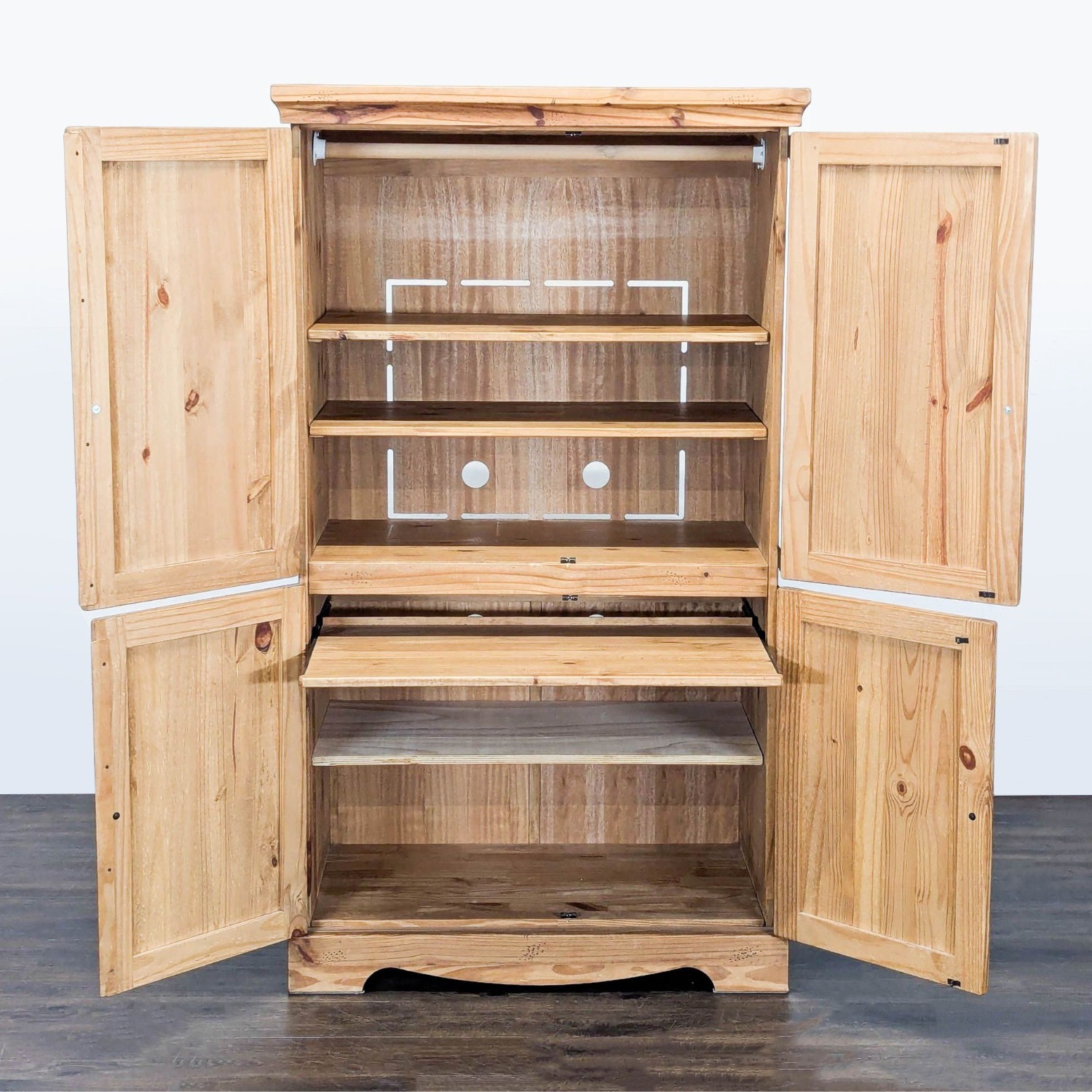 Pier 1 Imports Hutch & Armoire - image-2