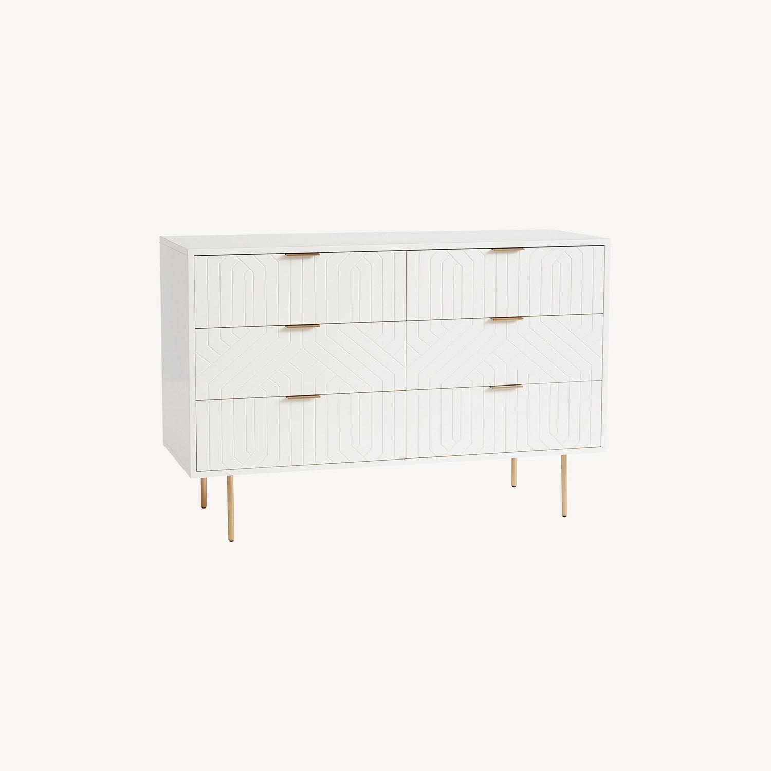 Pottery Barn Teen Jennings Modern White 6-Drawer Dresser - image-14