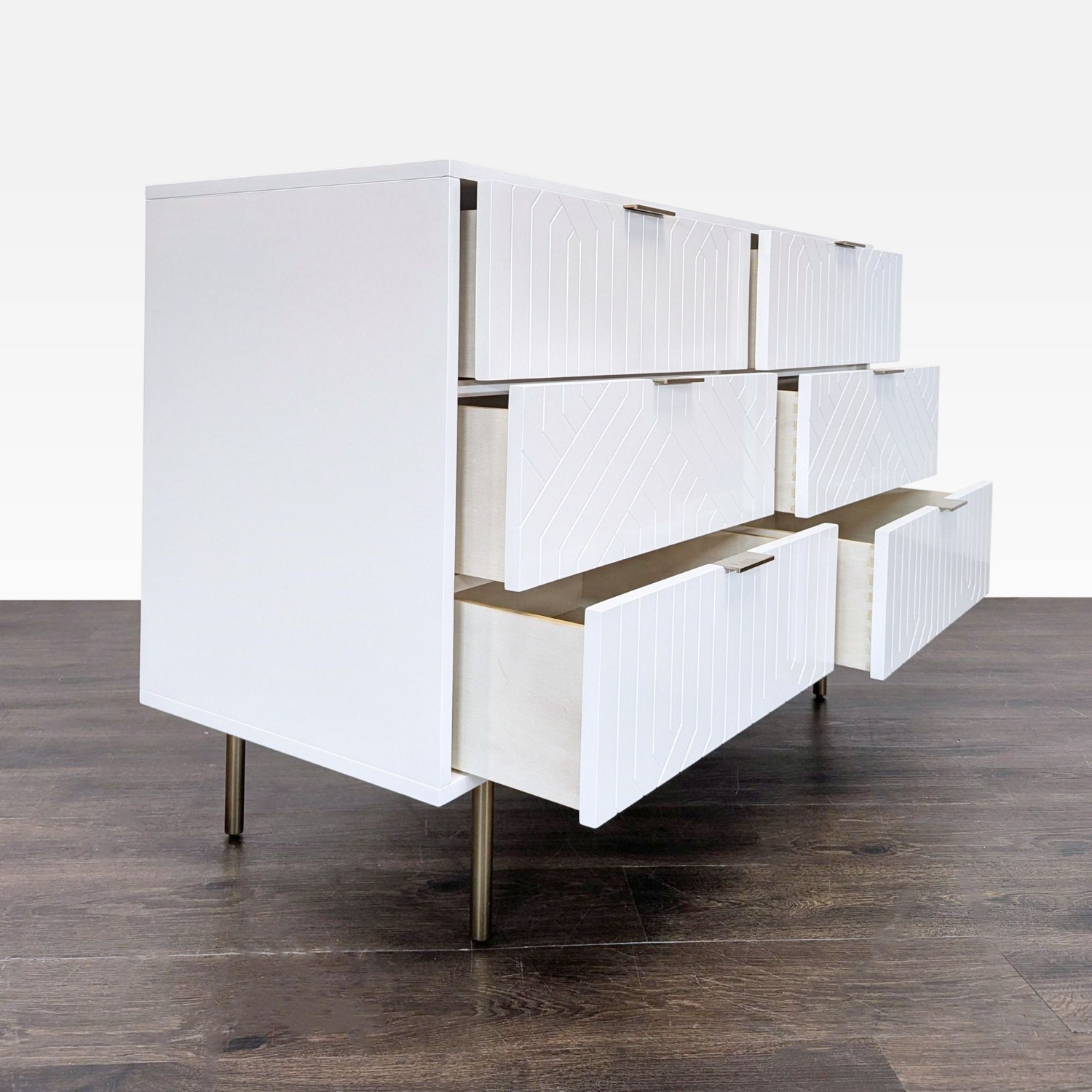 Pottery Barn Teen Jennings Modern White 6-Drawer Dresser - image-3
