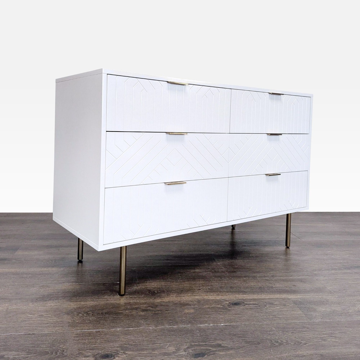 Pottery Barn Teen Jennings Modern White 6-Drawer Dresser - image-2