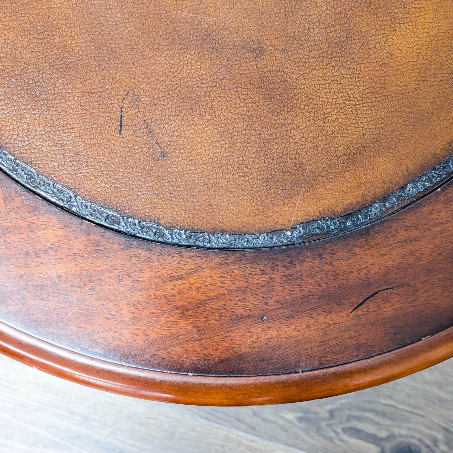 Round Wood End Table with Shelf	 - image-6