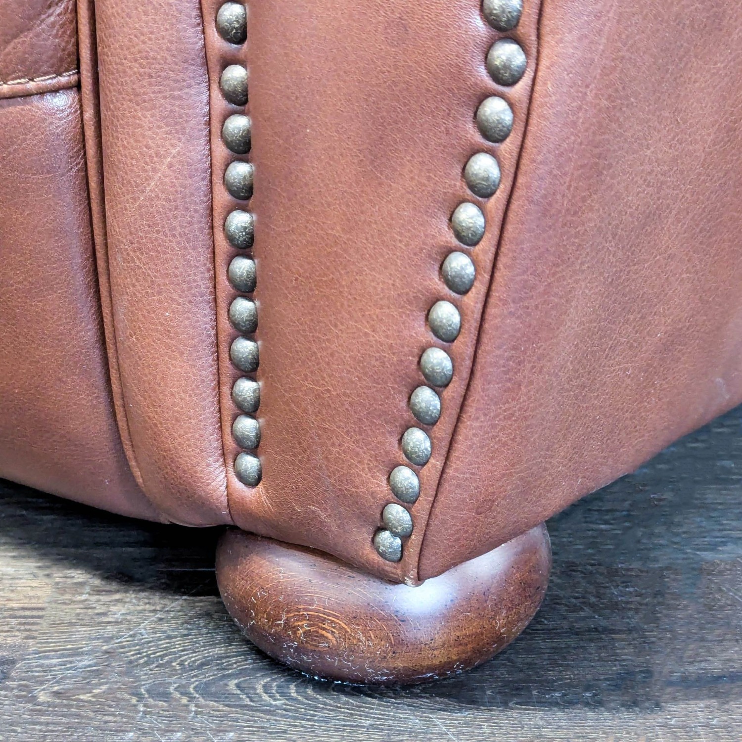 Classic Brown Leather Recliner Lounge Chair  - image-8