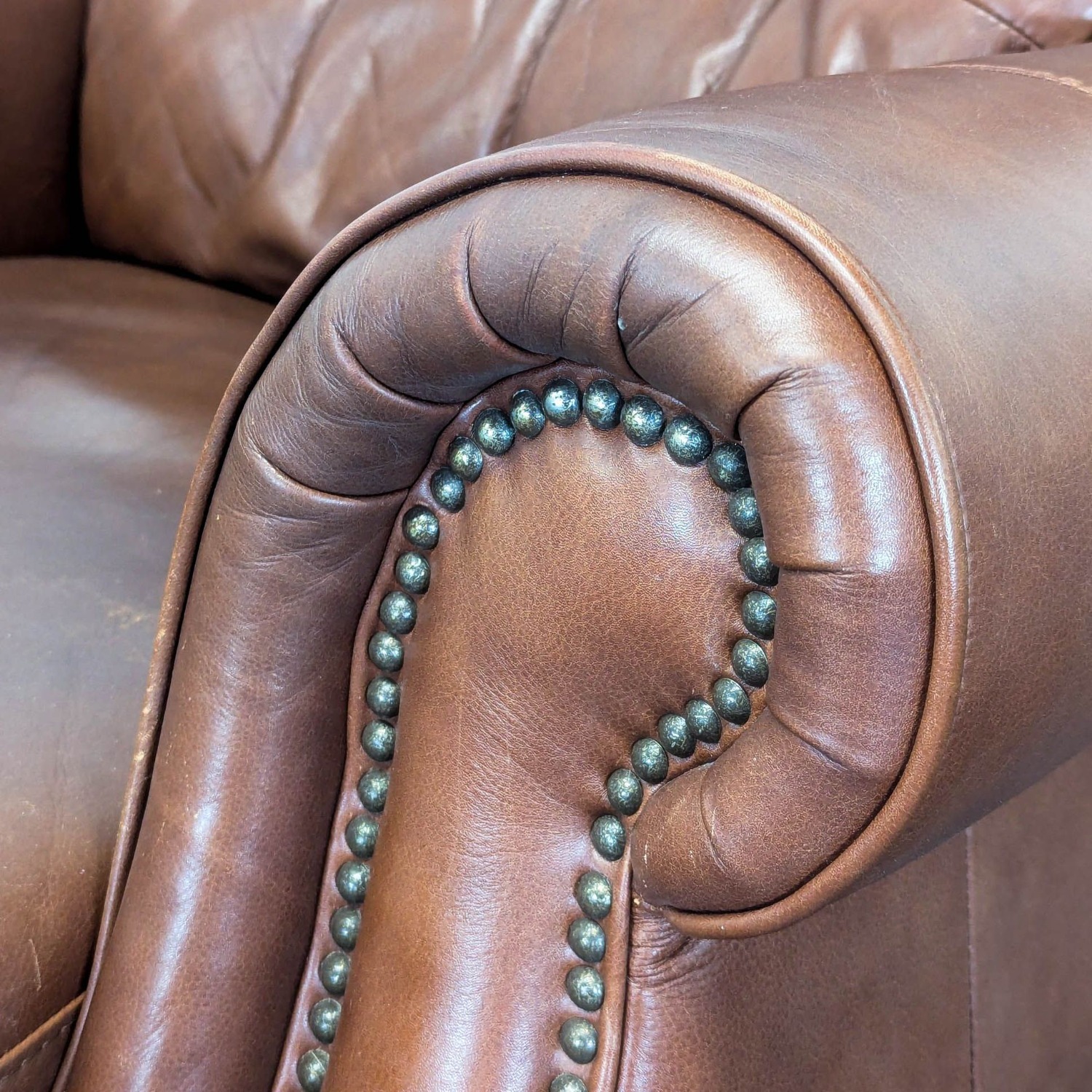 Classic Brown Leather Recliner Lounge Chair  - image-10