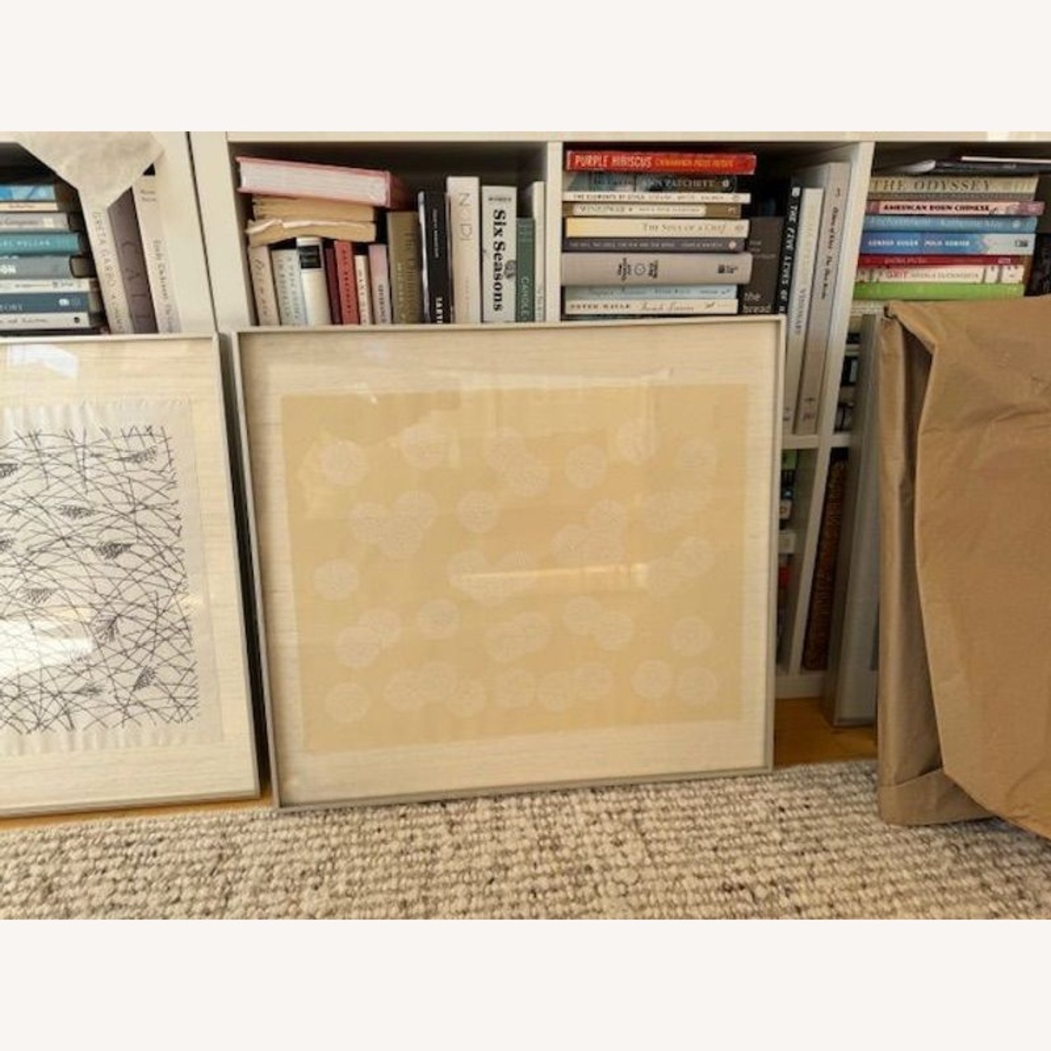 Framed Asian Ink on Silk  - image-1