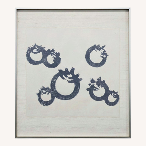 Used Original Asian Ink on Silk Painting  for sale on AptDeco