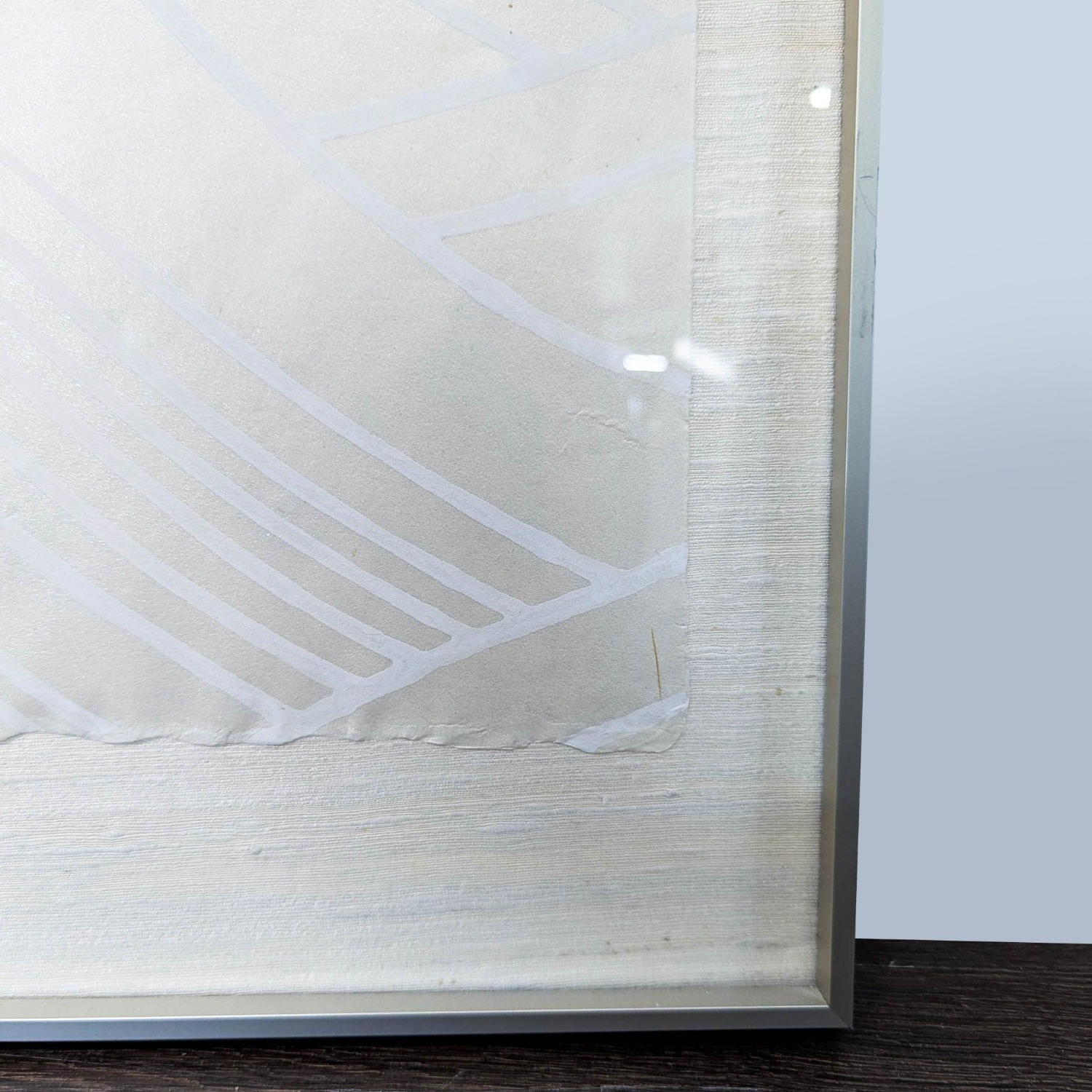Framed Minimalist Japanese Wave Print on SilkPaper - image-3