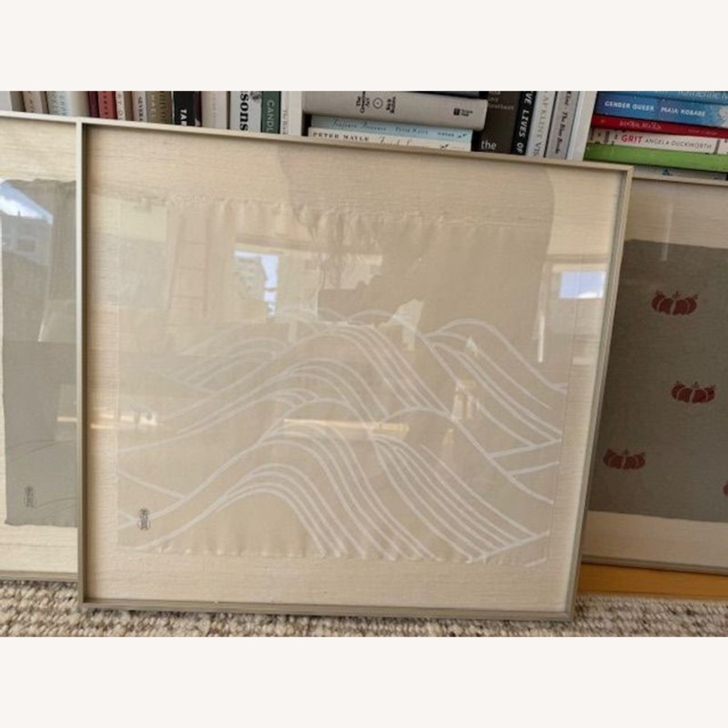 Framed Minimalist Japanese Wave Print on SilkPaper - image-6