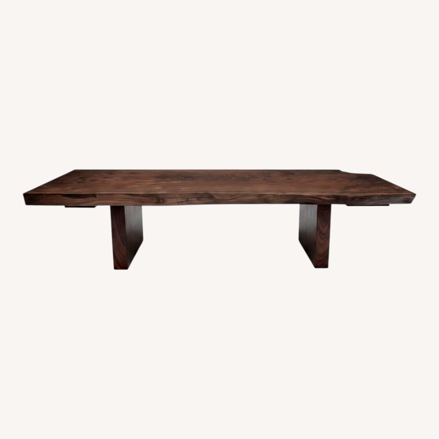 Hudson Furniture Single Walnut Slab Coffee Table - image-0
