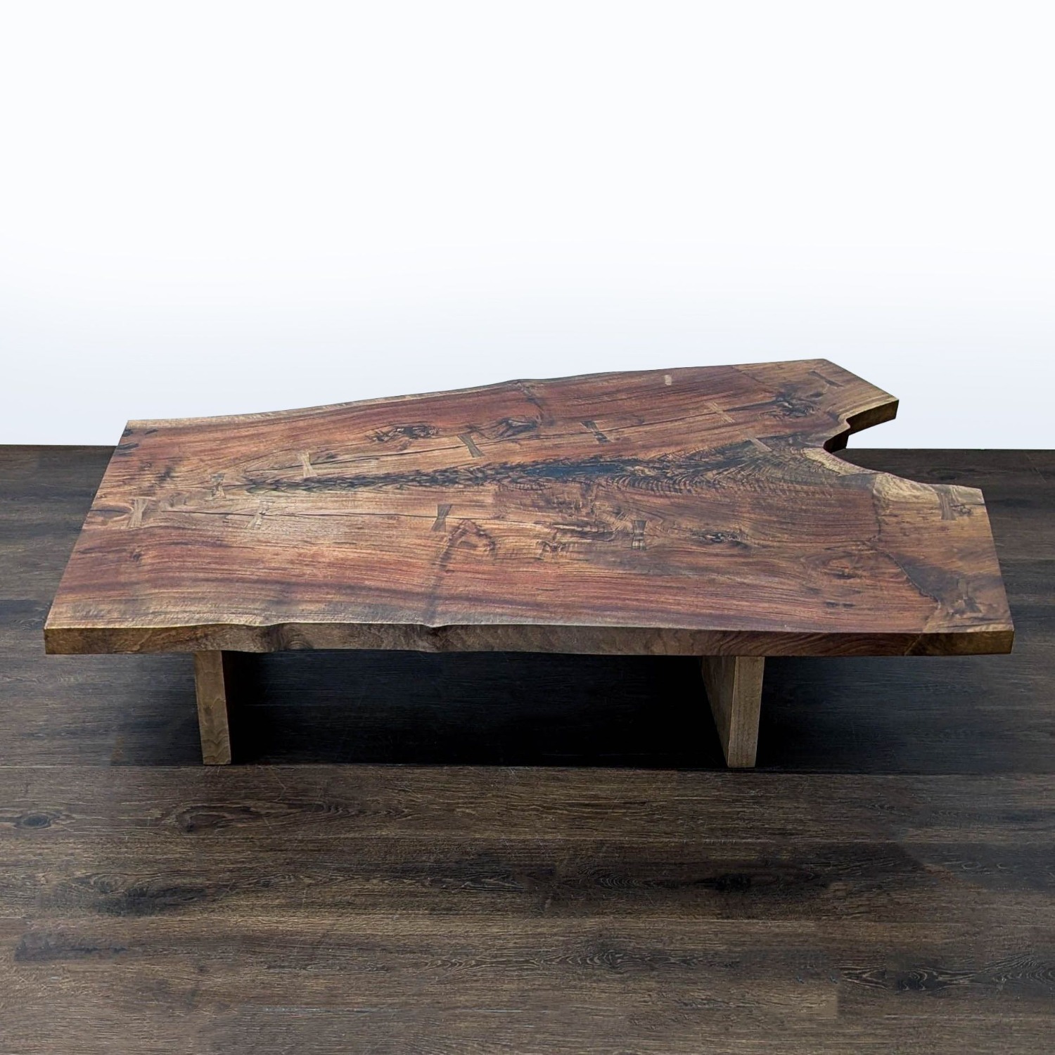 Hudson Furniture Single Walnut Slab Coffee Table - image-3