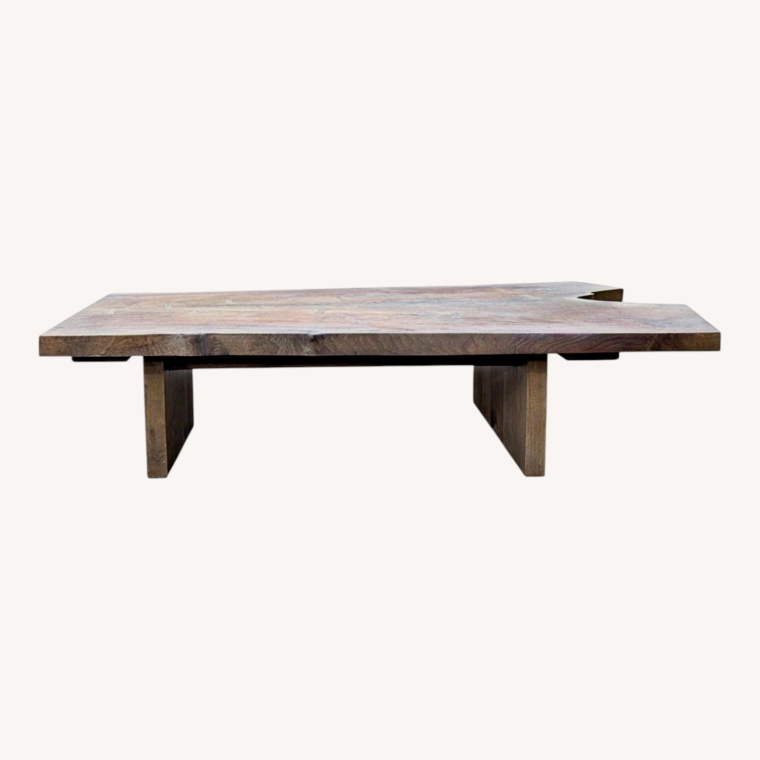 Hudson Furniture Single Walnut Slab Coffee Table - image-10