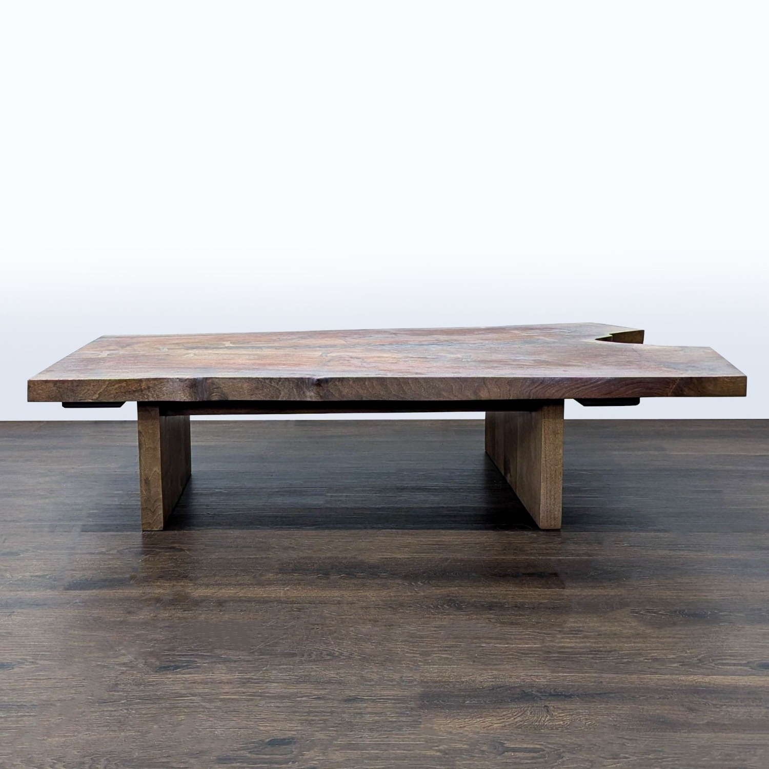 Hudson Furniture Single Walnut Slab Coffee Table - image-2