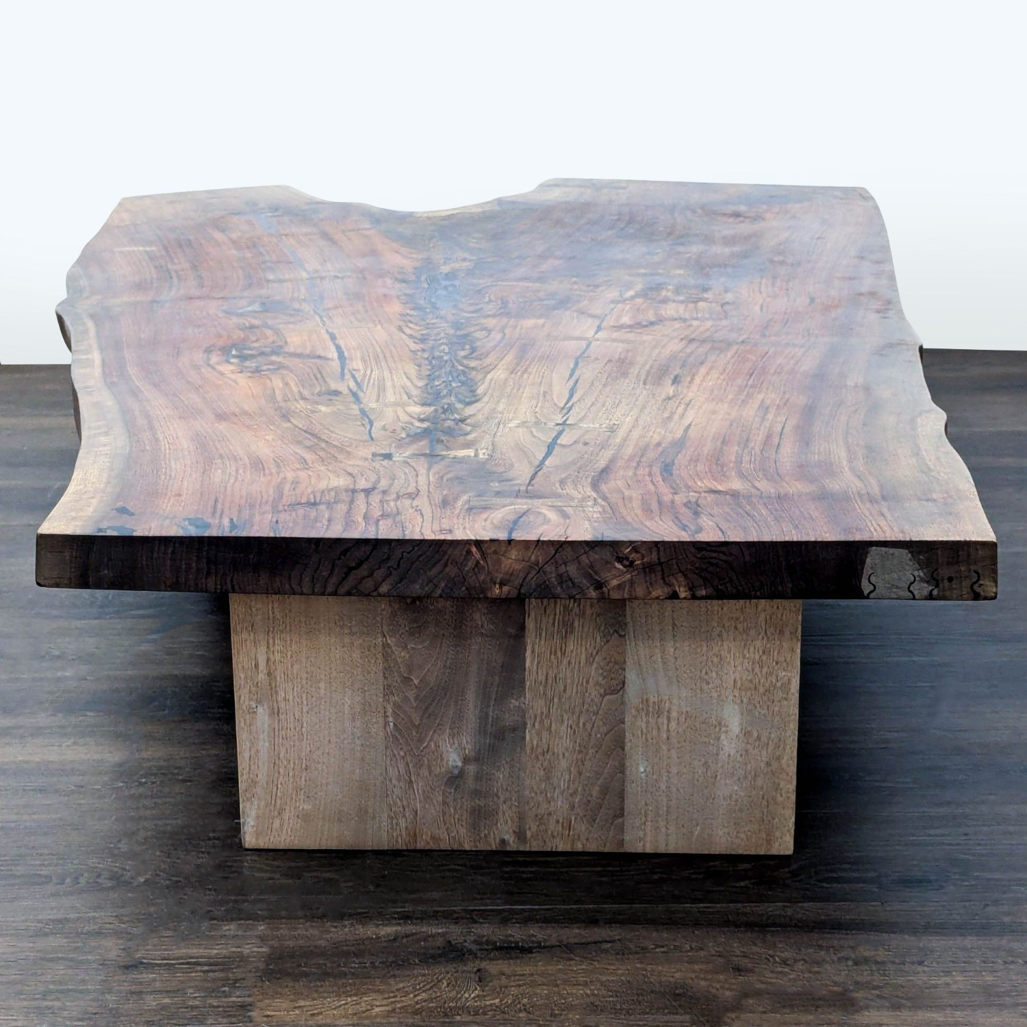 Hudson Furniture Single Walnut Slab Coffee Table - image-5