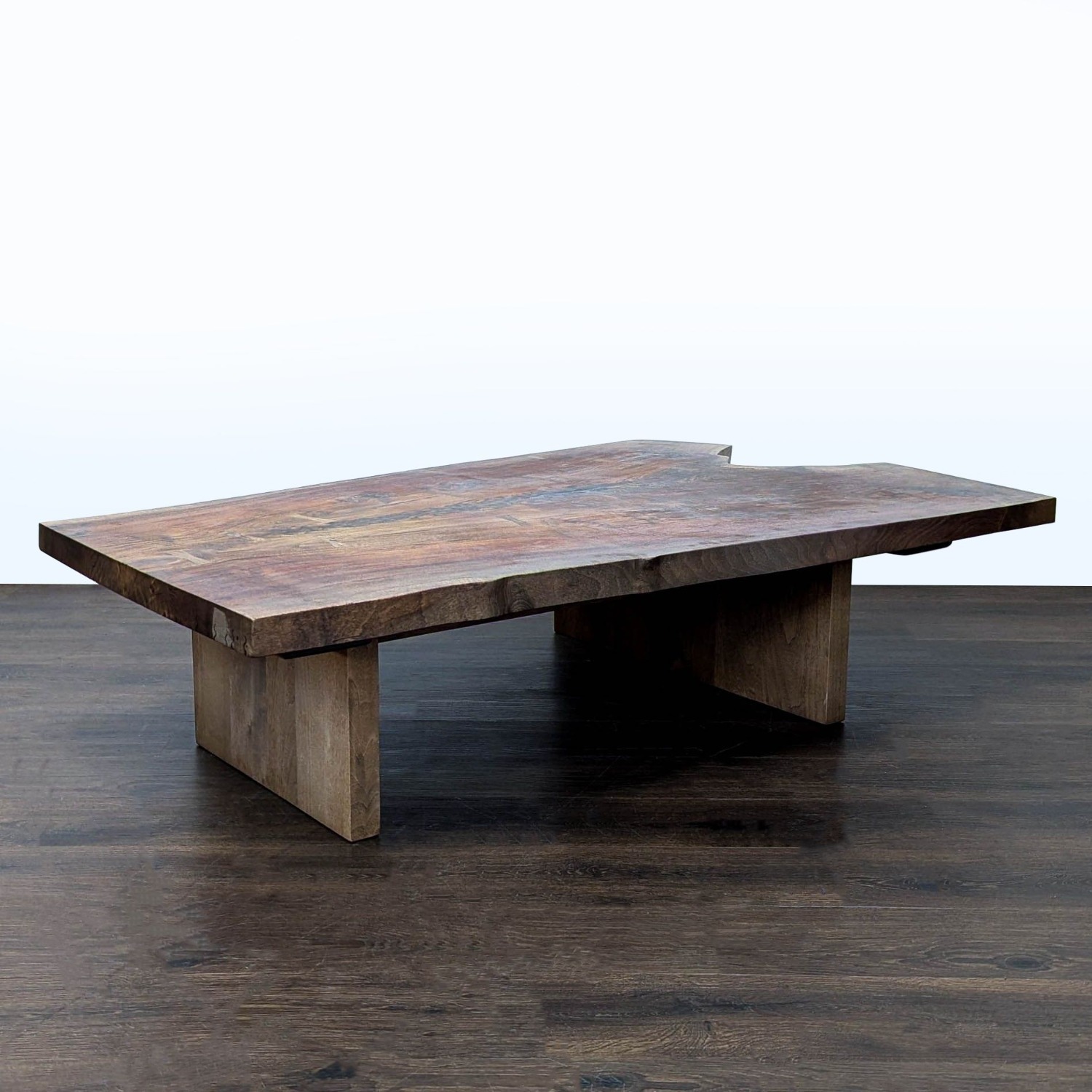 Hudson Furniture Single Walnut Slab Coffee Table - image-4