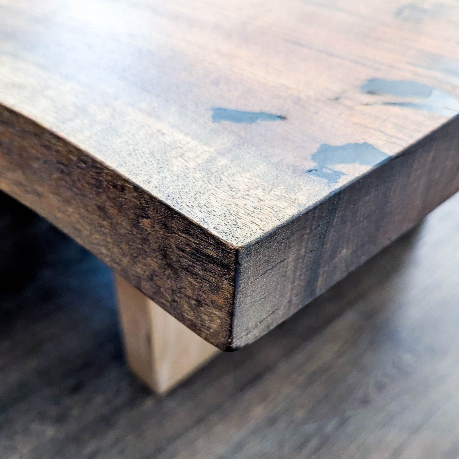 Hudson Furniture Single Walnut Slab Coffee Table - image-9