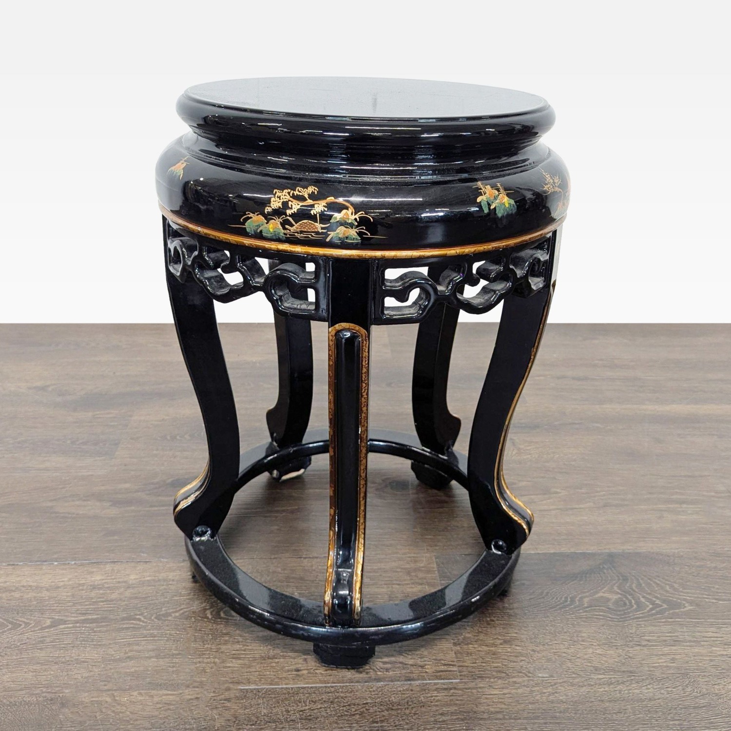 Lacquered Chinoiserie Stool/Display Stand	 - image-3