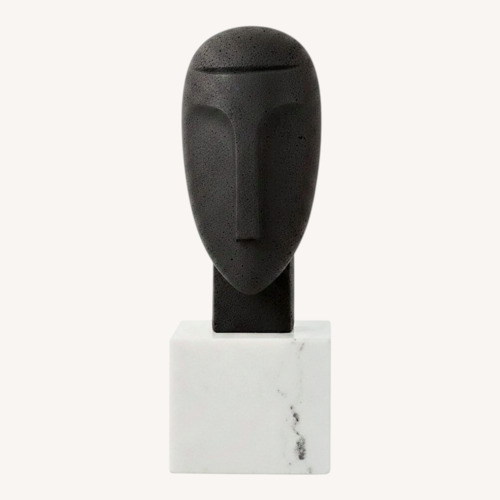 Used Arteriors Home Modern Abstract Face Sculpture  for sale on AptDeco
