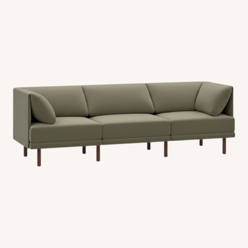 Used Burrow Range 3-Seat Sofa in Olive Green  for sale on AptDeco