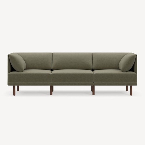 Used Burrow Range 3-Seat Sofa in Olive Green  for sale on AptDeco