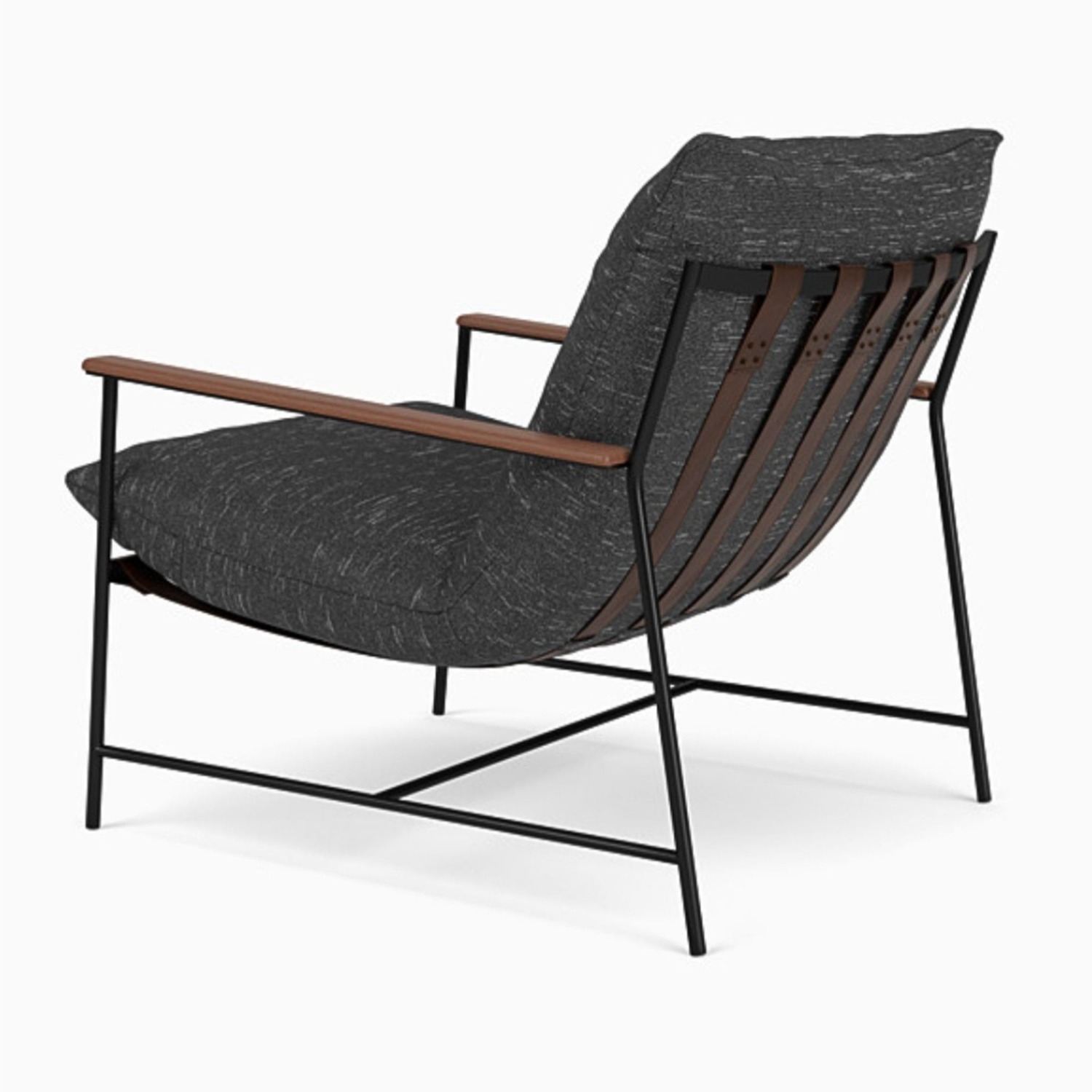 Denver Modern Vita Lounge Chair with Black Cushion - image-4