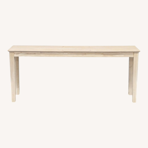 Used Gracie Oaks Jaier Unfinished Solid Wood Console for sale on AptDeco