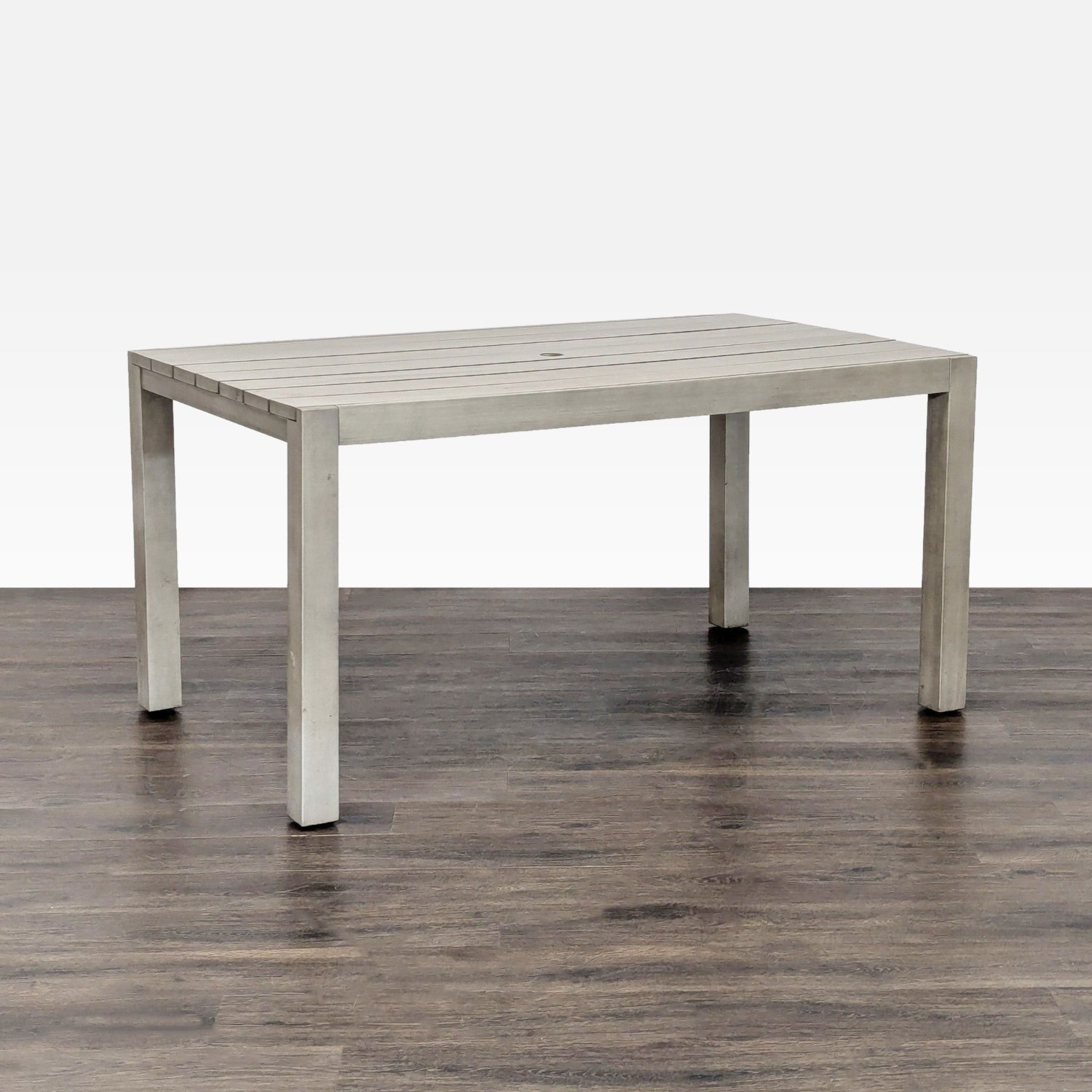 CB2 Matera Modern Outdoor Slatted Dining Table  - image-3