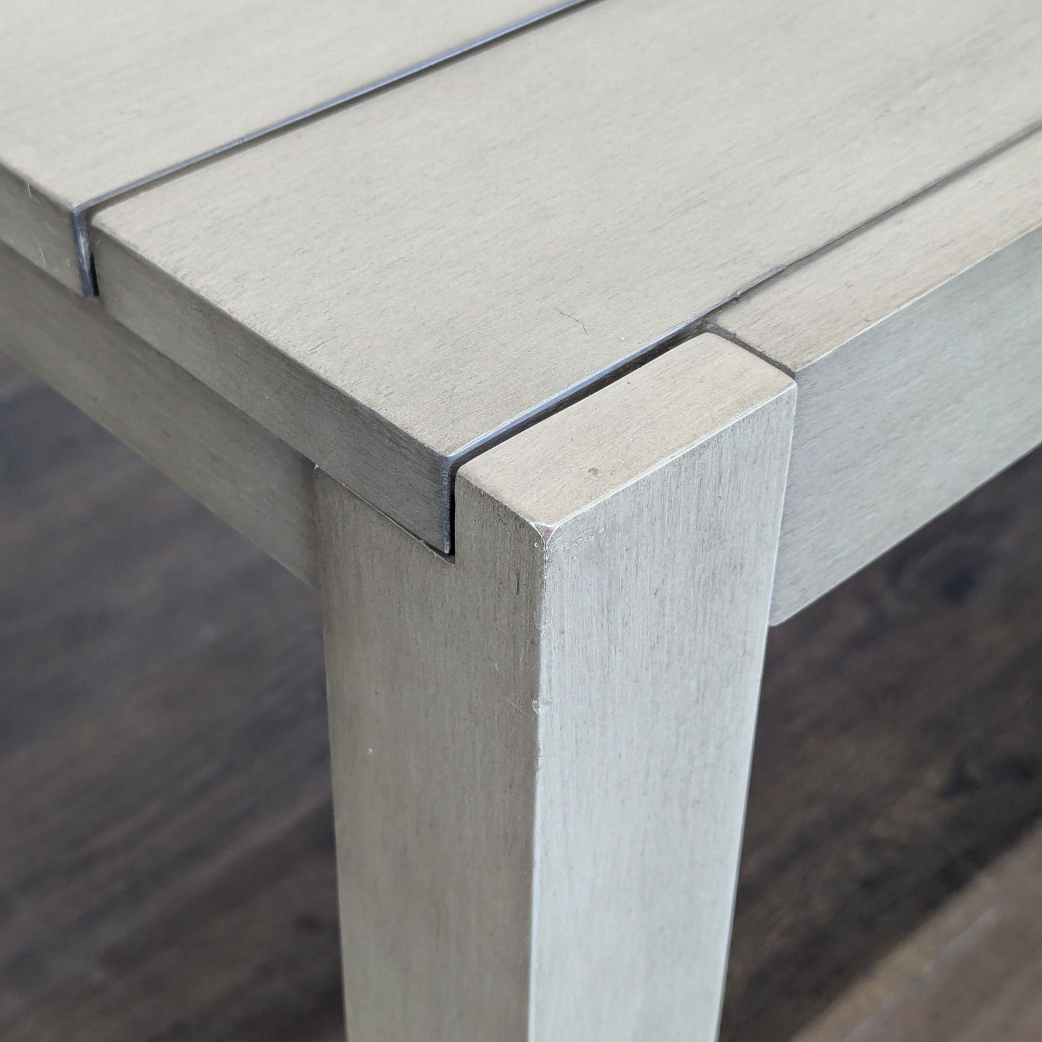 CB2 Matera Modern Outdoor Slatted Dining Table  - image-5